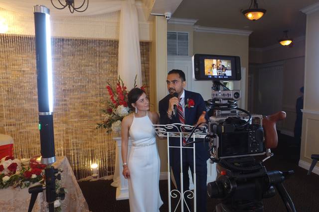 Couple Speaks at Micro-Wedding