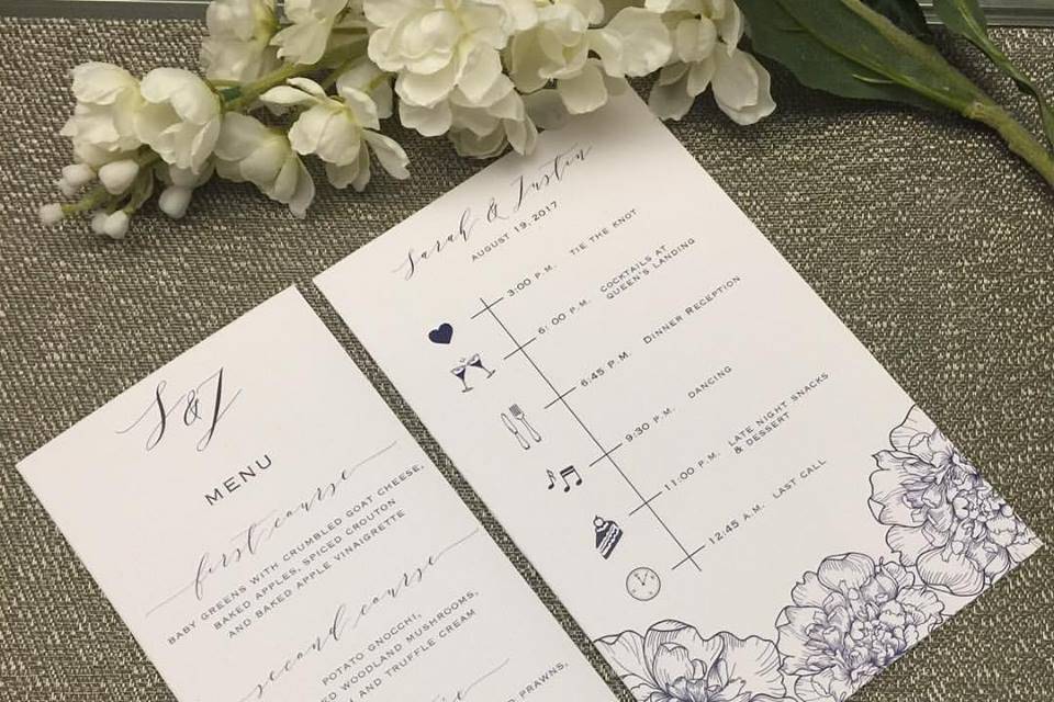 Wedding Menu