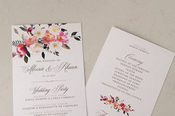 Wedding Menu