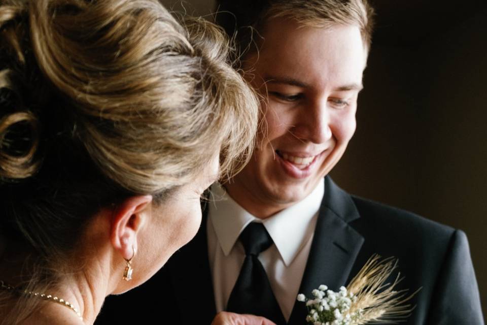 Groom Getting Ready