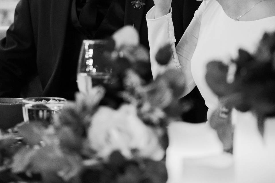 Bride and Groom on Speeches